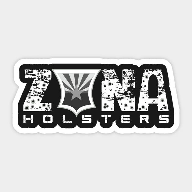 White Zona Logo Sticker by zonaholsters